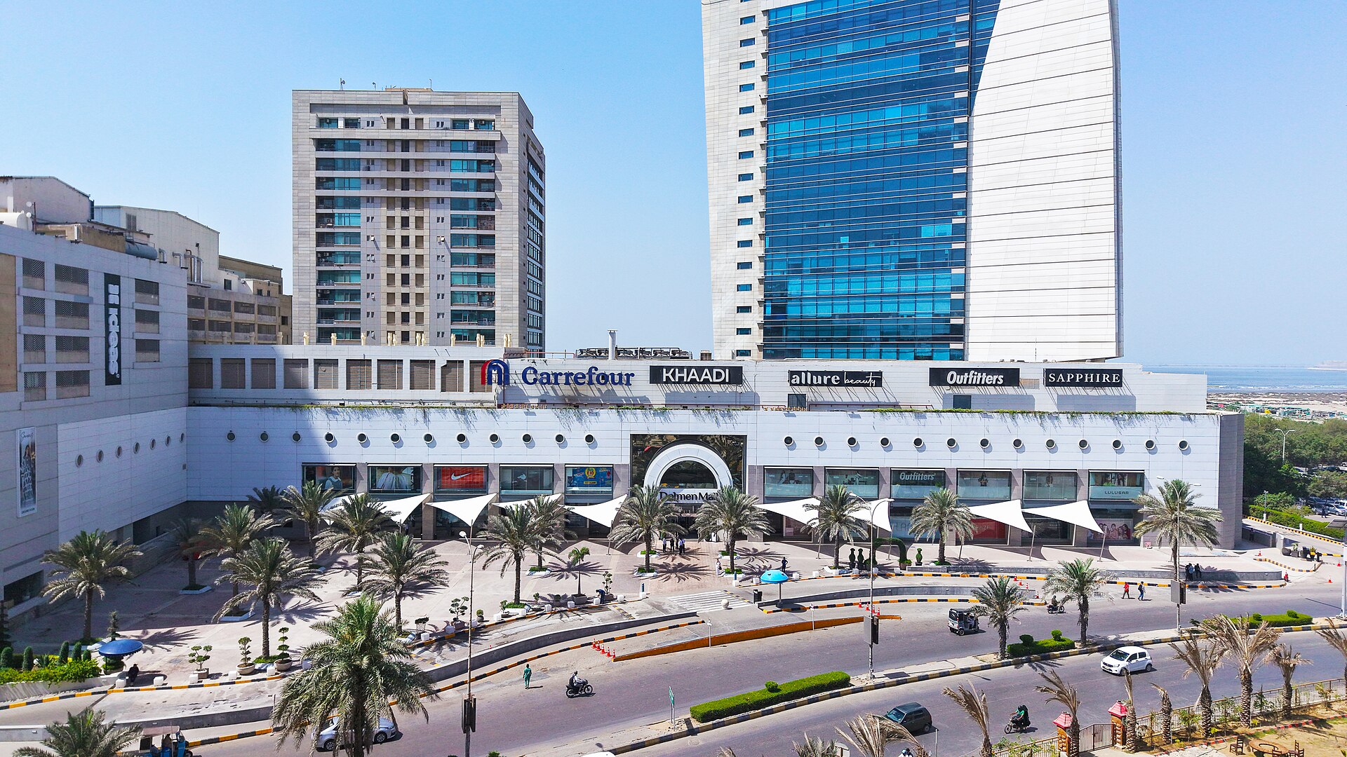 Modern business plaza in Karachi
